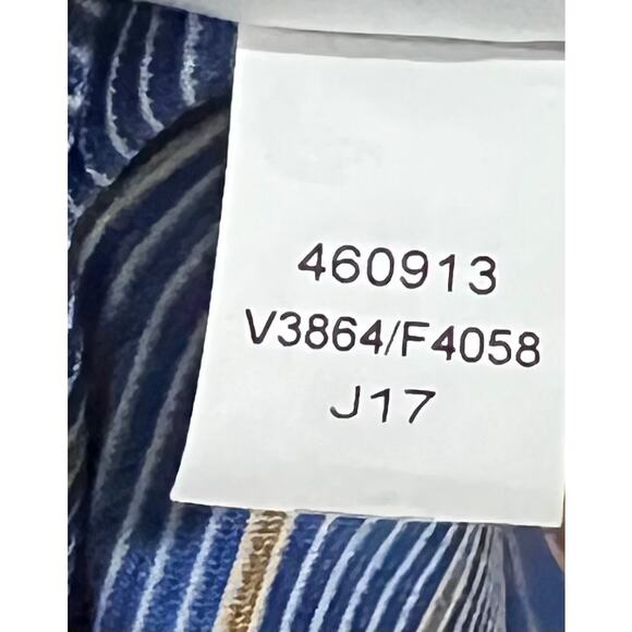 Lands End Dress Womens Plus 1X Tee Shirt Shift Striped Pockets Coastal Nautical - Picture 9 of 10